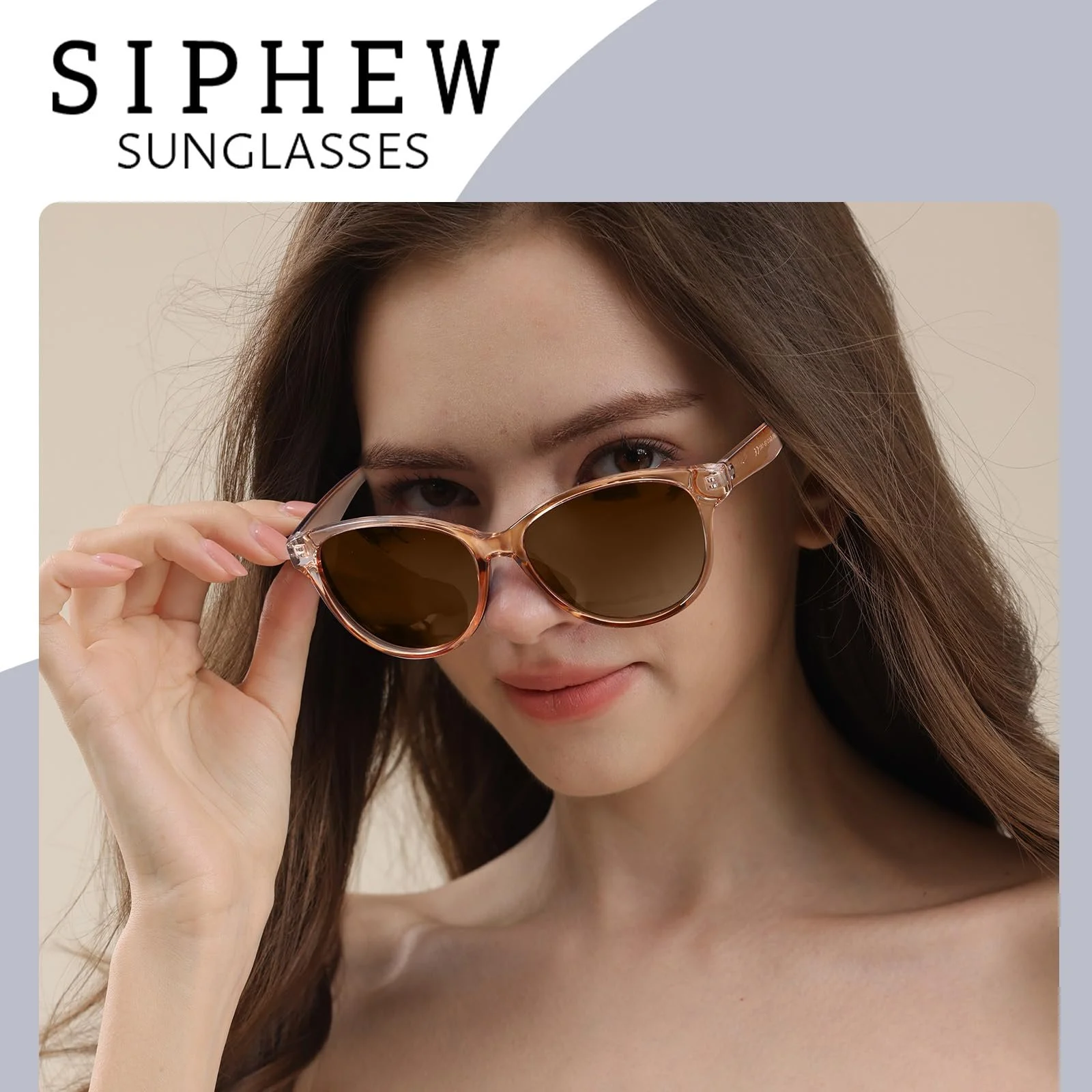 Поляризовані сонцезахисні окуляри Класичні Жіночі SIPHEW з UV400 захистом, фото №2