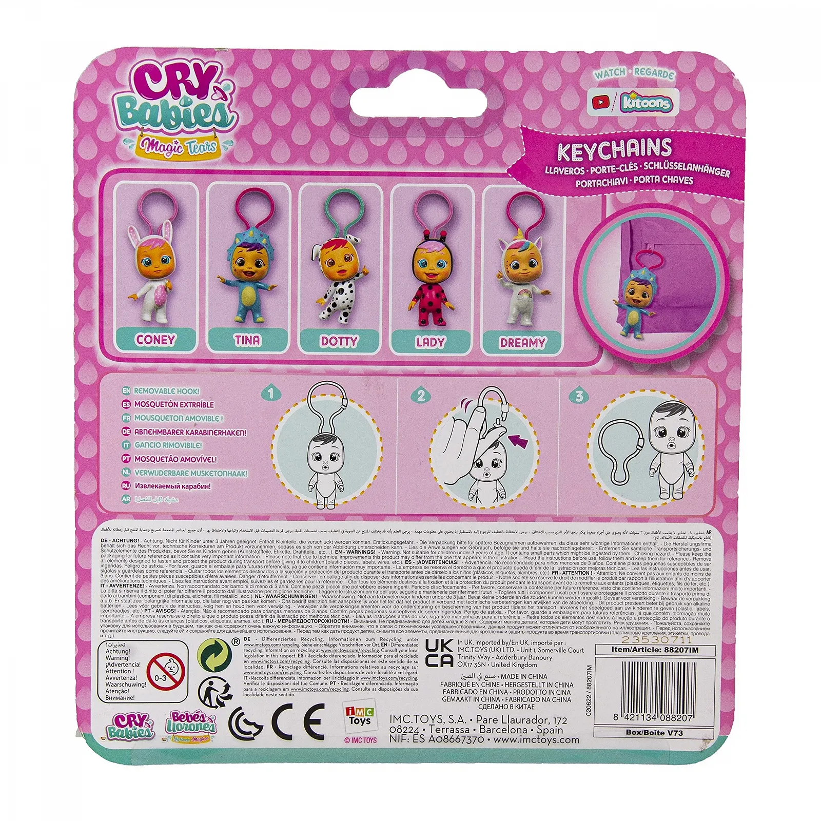 Брелок Bebe Llorones Magic Tears 7 см съемный карабин, фото №3 Брелок Bebe Llorones Magic Tears 7 см съемный карабин, фото №3