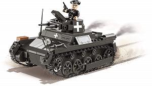 Игрушка-конструктор Juminox Small Army Версия A Немецкий легкий танк Игровые блоки + Коврик для мыши - Фото 1