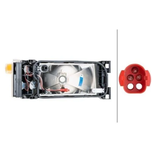 Фара основная HELLA 1LG 007 150-111 для DAF SCANIA левая, фото №2