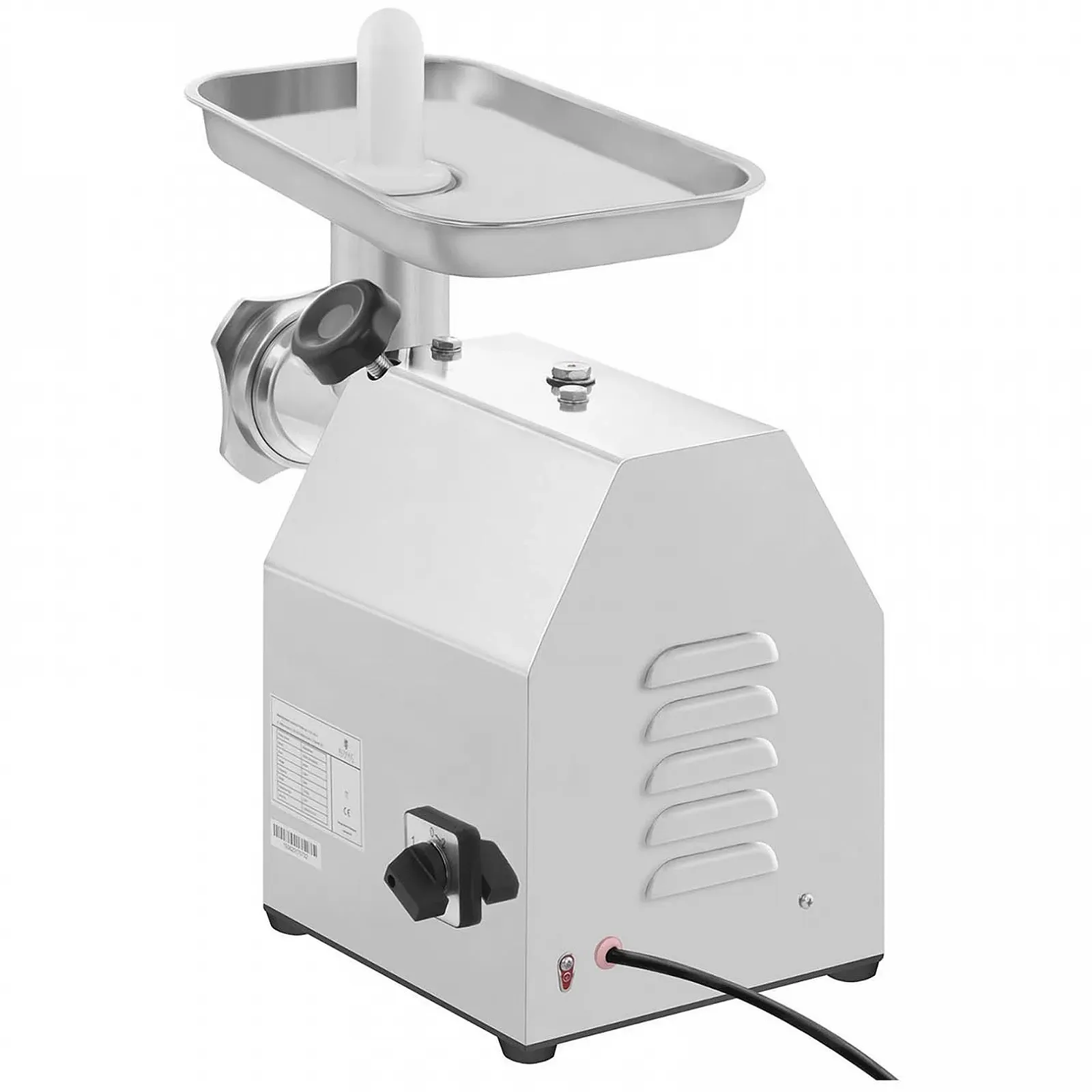 Мясорубка электрическая Royal Catering ECO RCFW 140-850ECO 850 Вт 140 кг/ч Нержавеющая сталь, фото №1