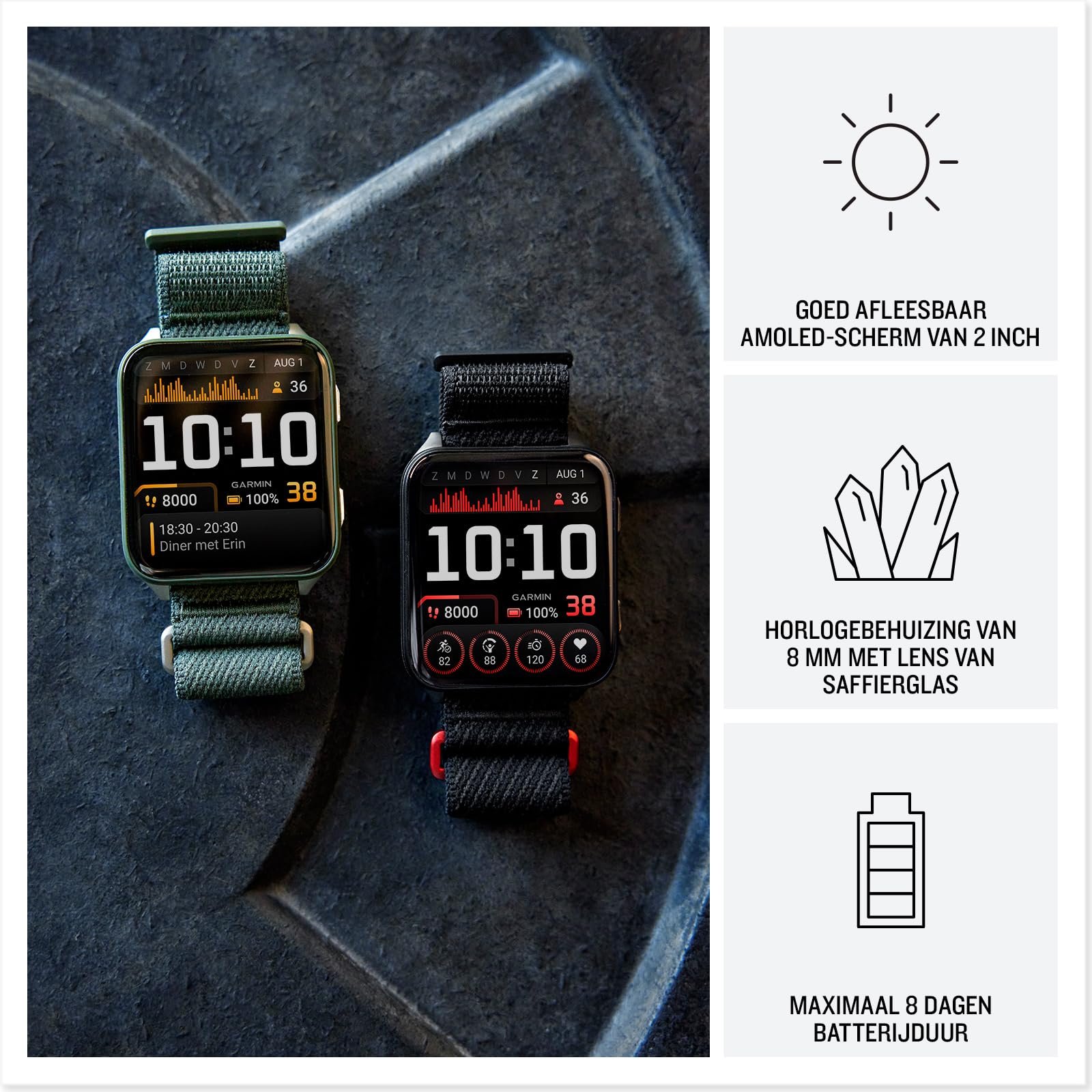 Смарт-часы Garmin Venu X1 51 мм GPS AMOLED-дисплей 2 дюйма, фото №3