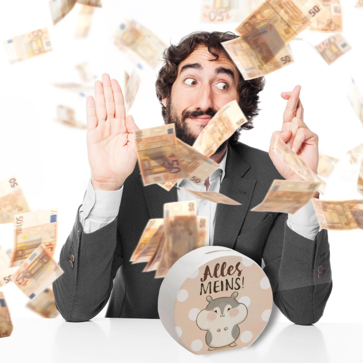 Скарбничка Hamster "Alles meins" Kawaii Керамічна, фото №7