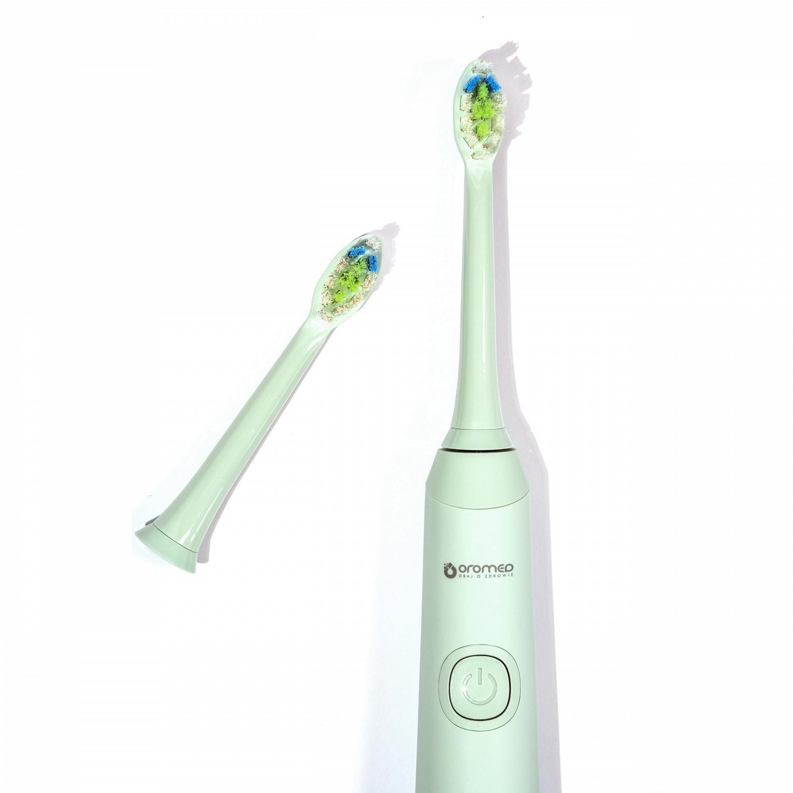 Електрична звукова зубна щітка oromed Oro-Sonic Professional 38000 вібрацій/хв IPX7 Зелена, фото №5