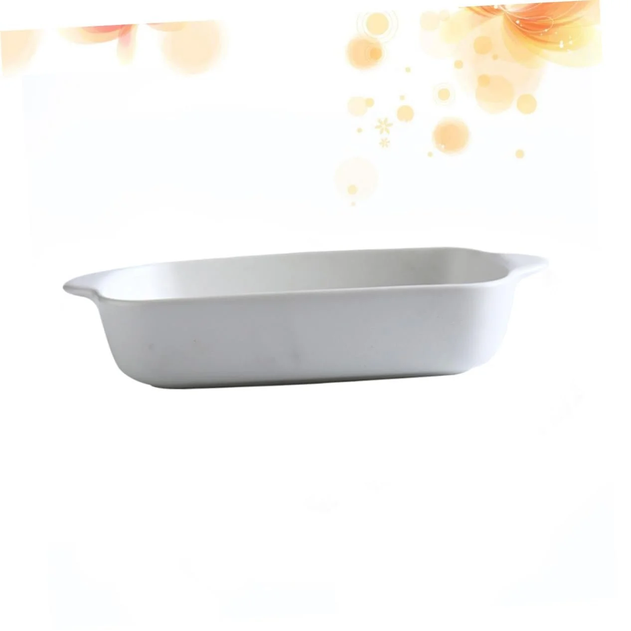 Форма для запекания Garneck фарфоровая прямоугольная белая с ручками, фото №3