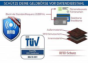 Гаманець шкіряний AVANCO 23- (109A) з RFID захистом, чорний synthetic.ua - Фото 1
