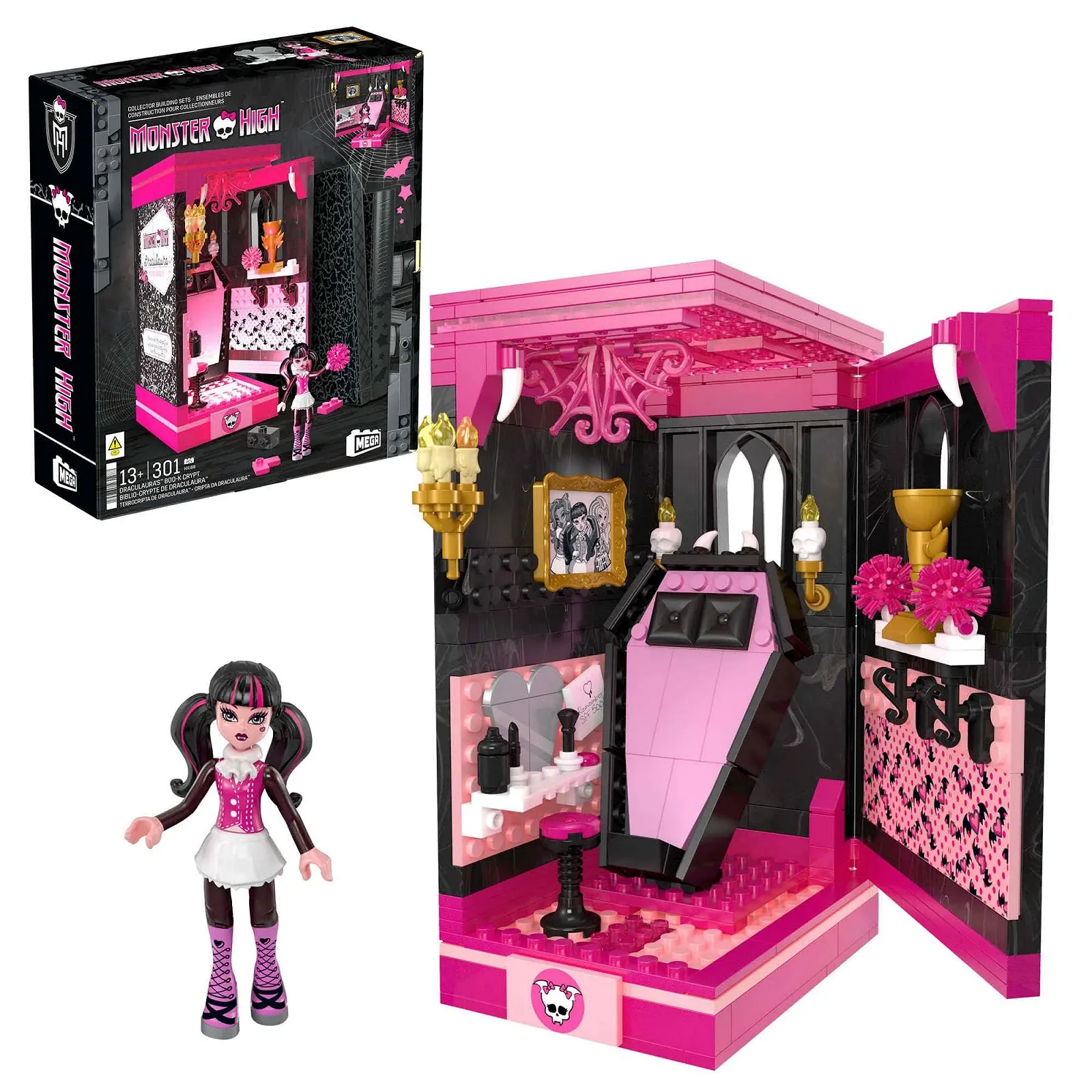 Лялька MEGA Monster High HXJ88 Крипта з книги-примари Дракулори, фото №1 Лялька MEGA Monster High HXJ88 Крипта з книги-примари Дракулори, фото №1