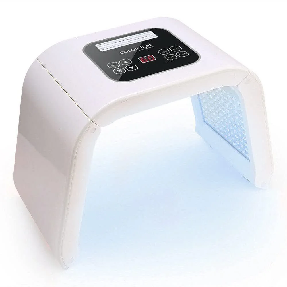 LED Маска для світлотерапії обличчя 7 кольорів Photon Омолодження шкіри Косметичний пристрій, фото №7