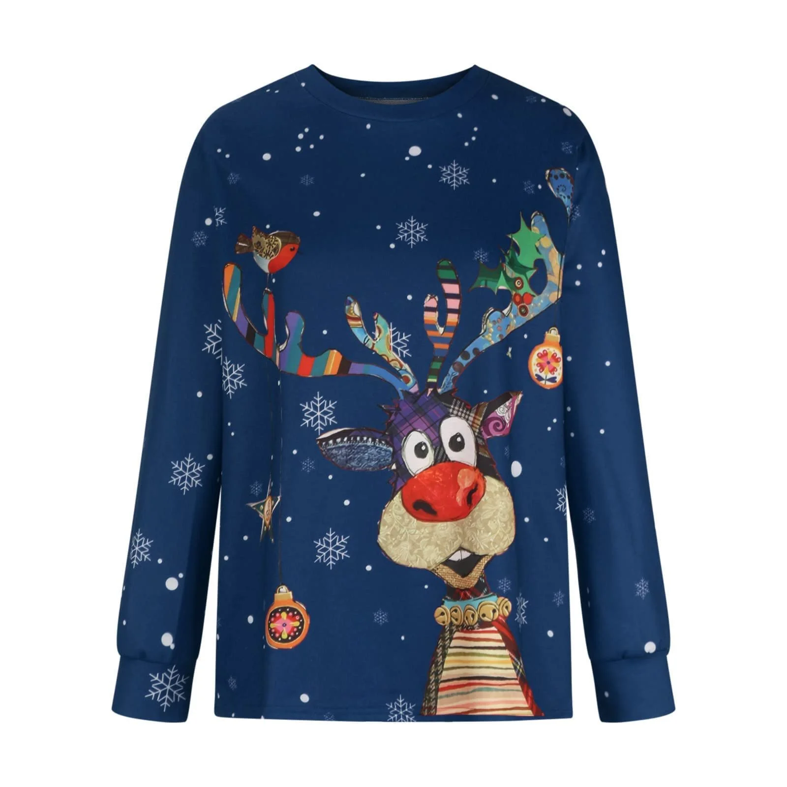 Різдвяна Блузка Жіноча Різдвяний Принт, фото №5