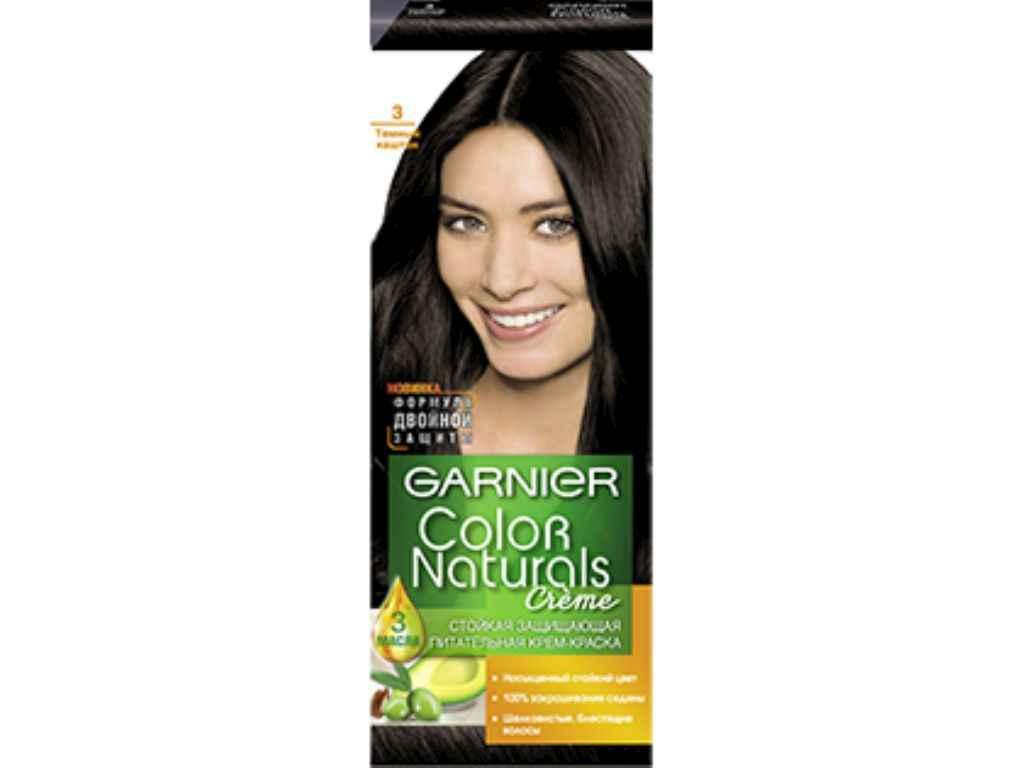 Крем-фарба стійка Темний каштан Color Naturals тон 3 ТМ GARNIER, фото №1