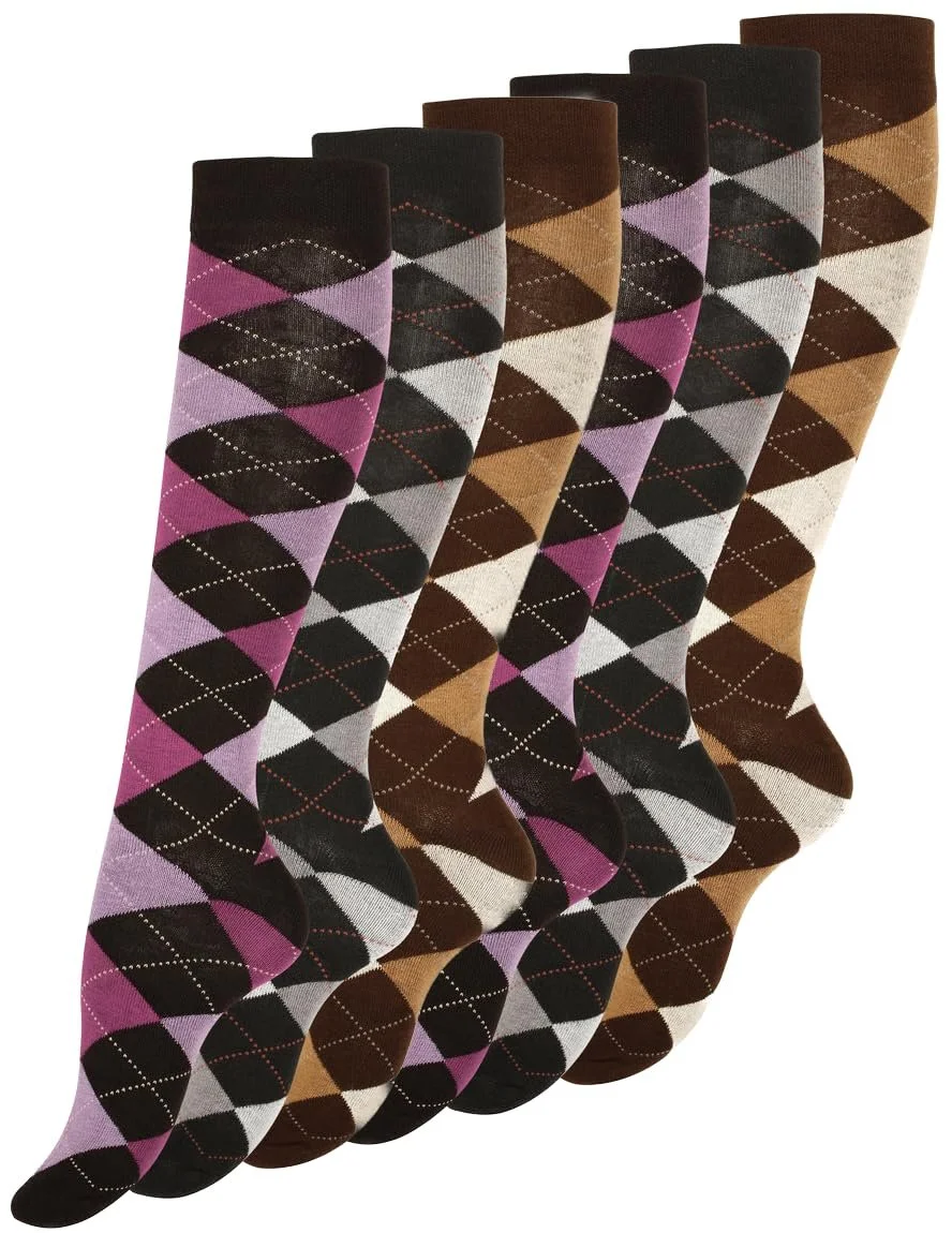 Жіночі гольфи в смужку, кольорові (6 пар), фото №6 Жіночі гольфи в смужку, кольорові (6 пар), фото №6