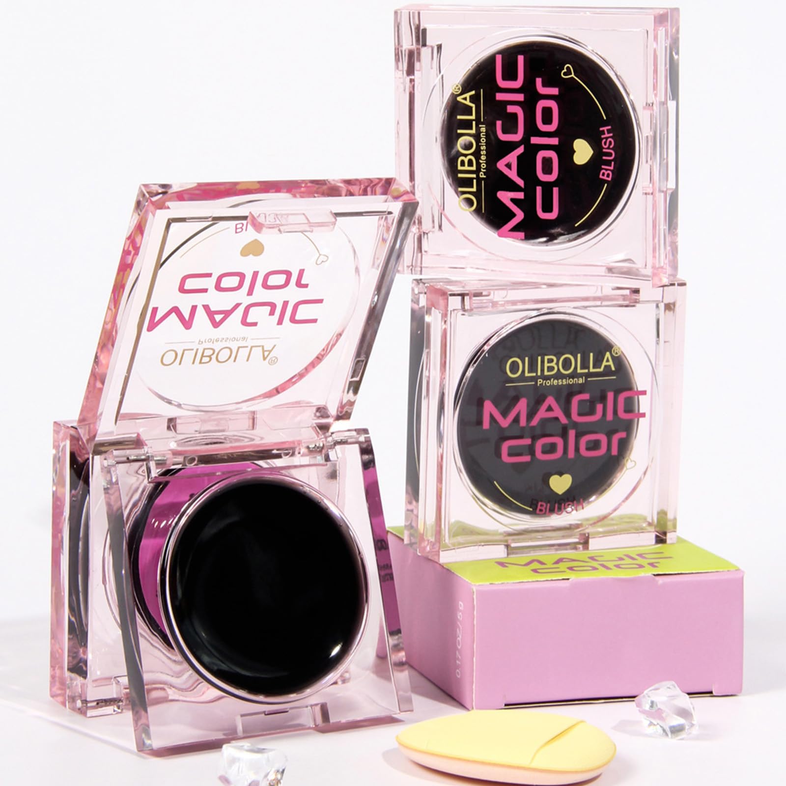 Крем Colur Changing Black Cream Blush Multi-Use Lips and Cheek Tint Чорний, фото №5