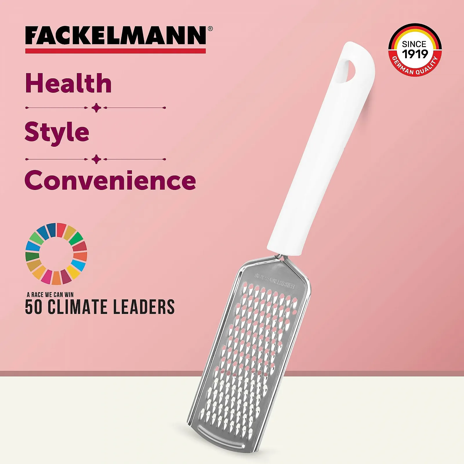 Терка Fackelmann Arcadalina з нержавіючої сталі, Білий/Сріблястий, фото №8