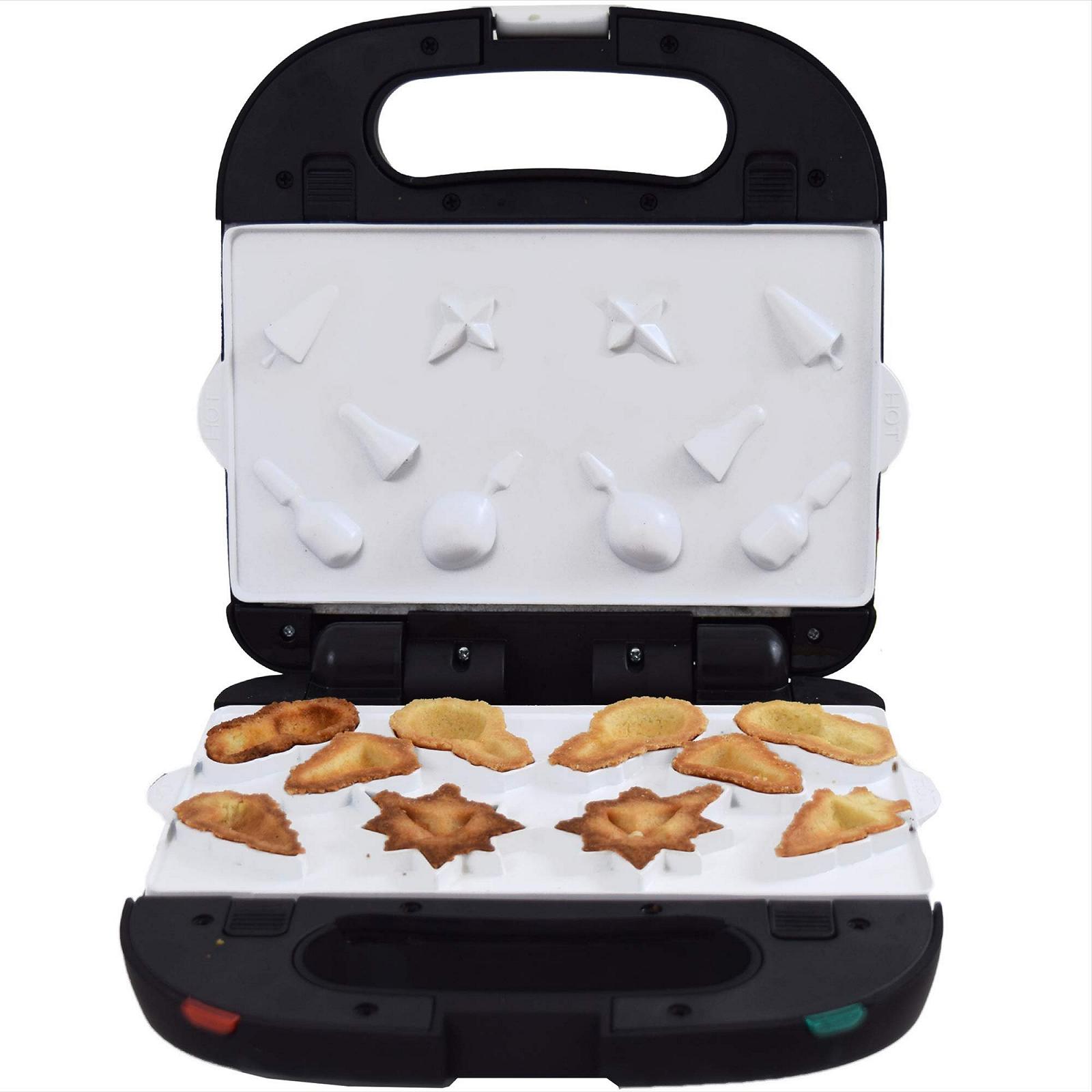 Вафельница Syntrox Germany X-Mas Christmas Motif Maker SM-1500W Нержавеющая сталь/черный, фото №7