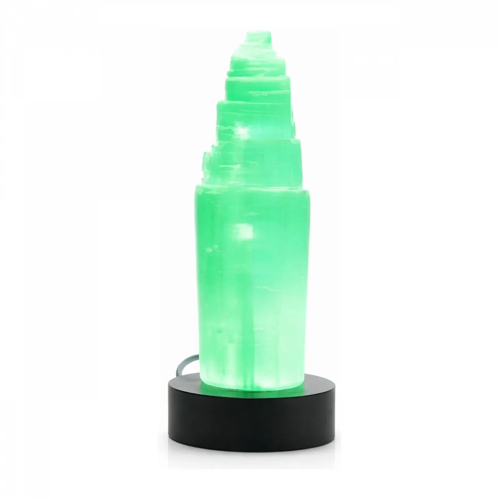 Настільна лампа Selenite Mountain Healing Crystals Stones USB LED 15 см, фото №1