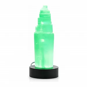 Настільна лампа Selenite Mountain Healing Crystals Stones USB LED 15 см - Фото 1