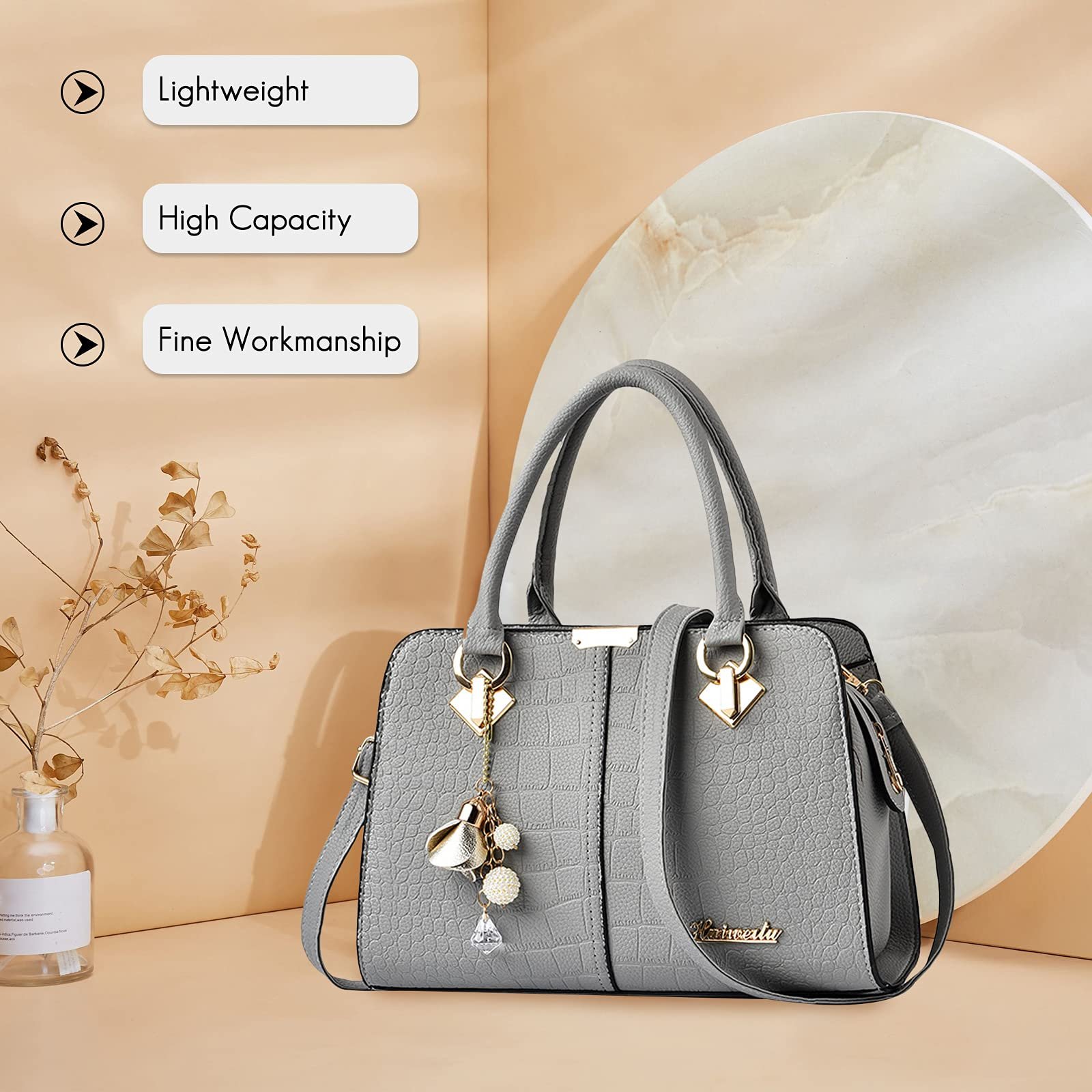 Сумка с ручками FANDARE Серая B, фото №3