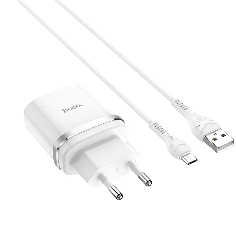 СЗУ Hoco C12Q Smart QC3.0 (1USB/3A) + MicroUSB, фото №2