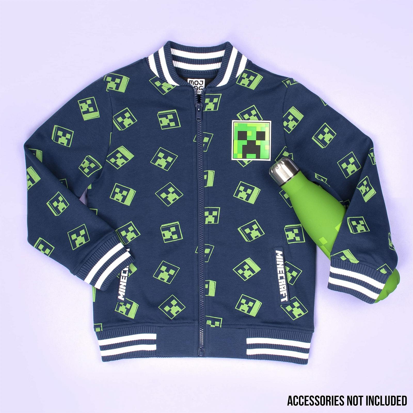 Дитяча толстовка Minecraft на блискавці, бейсбольна куртка/світшот на блискавці, фото №3