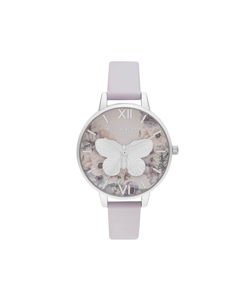 Жіночий аналоговий годинник Olivia Burton Watercolour Florals Collection OB16PP58, рожевий, браслет, фото №1