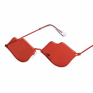 Солнцезащитные Очки Формы Губ для Мужчин и Женщин Винтажные Очки Формы Губ Вечерние Солнцезащитные Очки для Женщин и Мужчин Забавные Вечерние Очки с Оправой в Виде Губ Стильные Солнцезащитные Очки для Трендовой Чашки с Очками - Фото 1