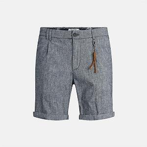 Шорты Jack&Jones JJCHINO SHORTS AKM LINEN 12188357 Navy Blazer Темно-серый L - Фото 1