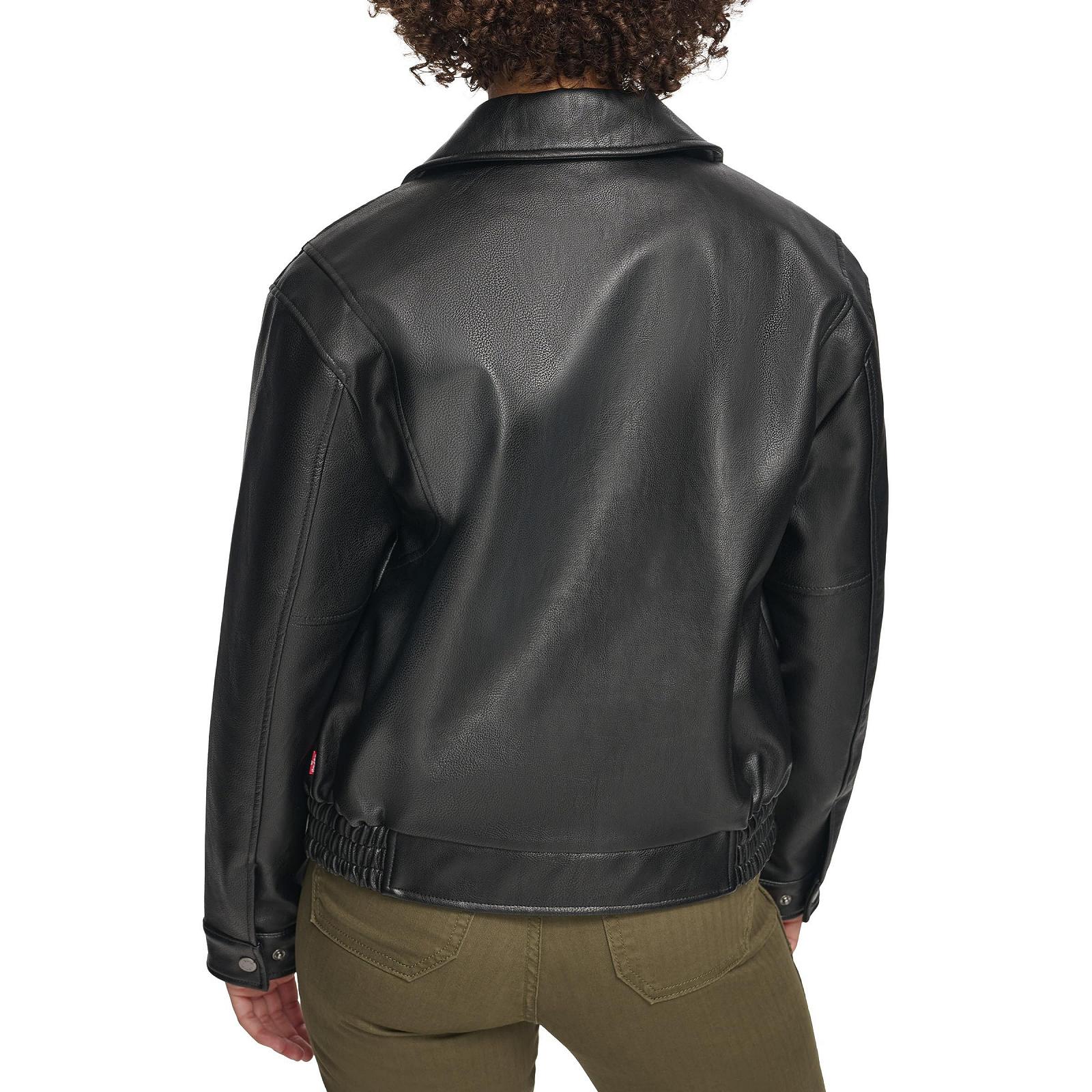 Бомбер Levi's Жіночий Легкий Faux Leather, фото №4