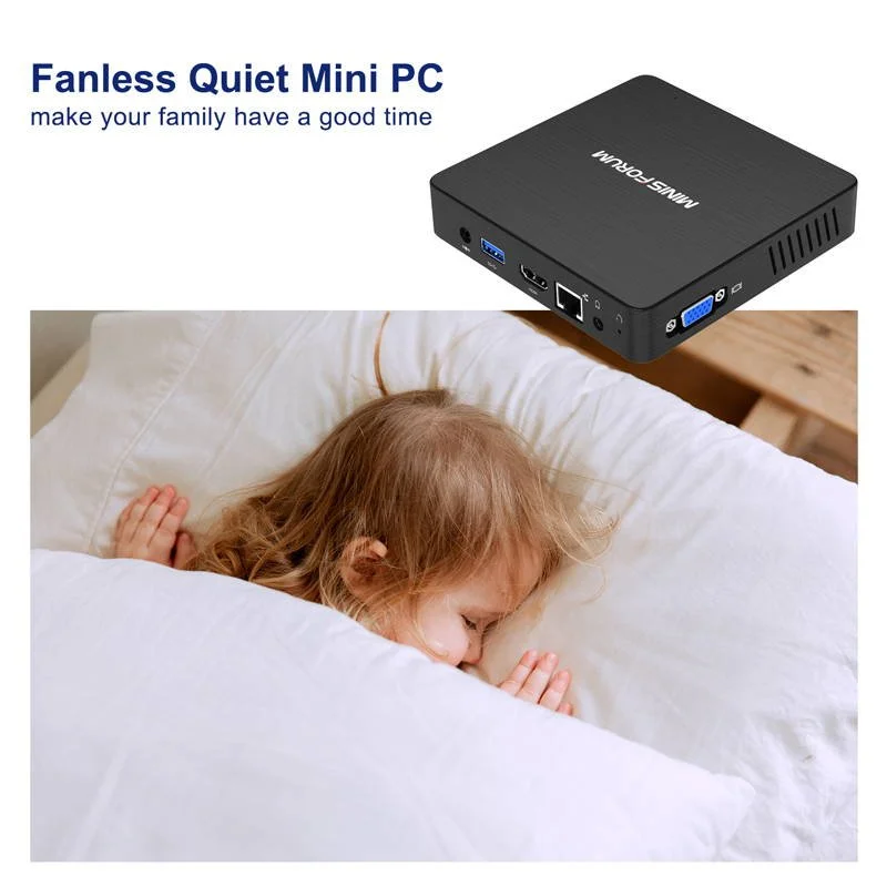 Мини ПК MINIS FORUM Z83-F / Intel Atom x5-Z8350 / RAM 2GB / eMMC 32GB / HDMI / LAN / Wi-Fi 5 / Bluetooth 4.1 / Черный, фото №8