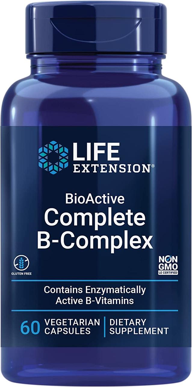 Комплекс витаминов группы В Life Extension B-Complex Complete 60 Vegetarian Capsules, фото №1 Комплекс витаминов группы В Life Extension B-Complex Complete 60 Vegetarian Capsules, фото №1