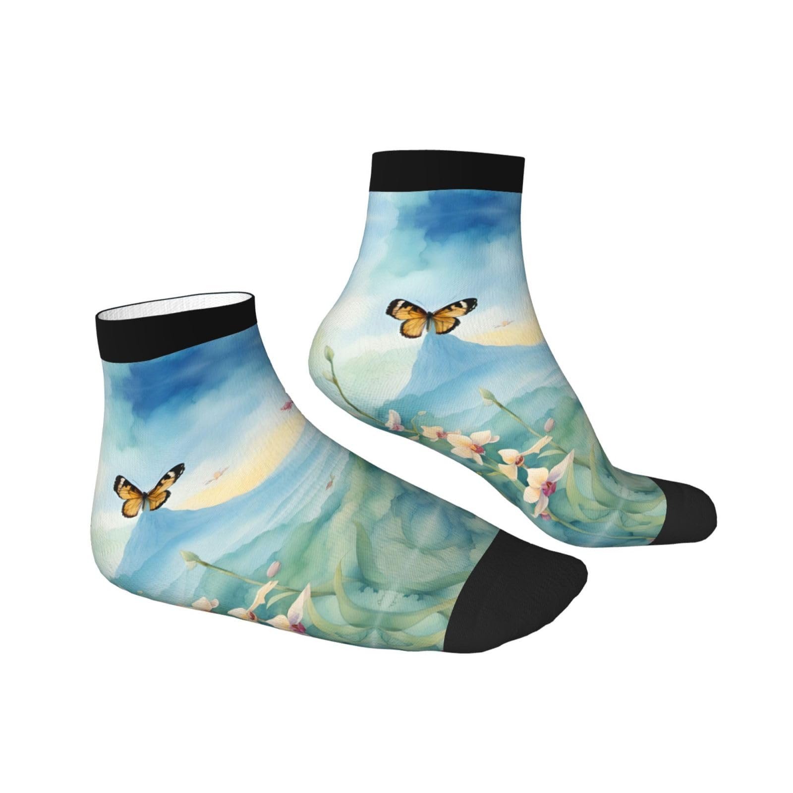 Шкарпетки Квітка Орхідея Метелик One Size, фото №3