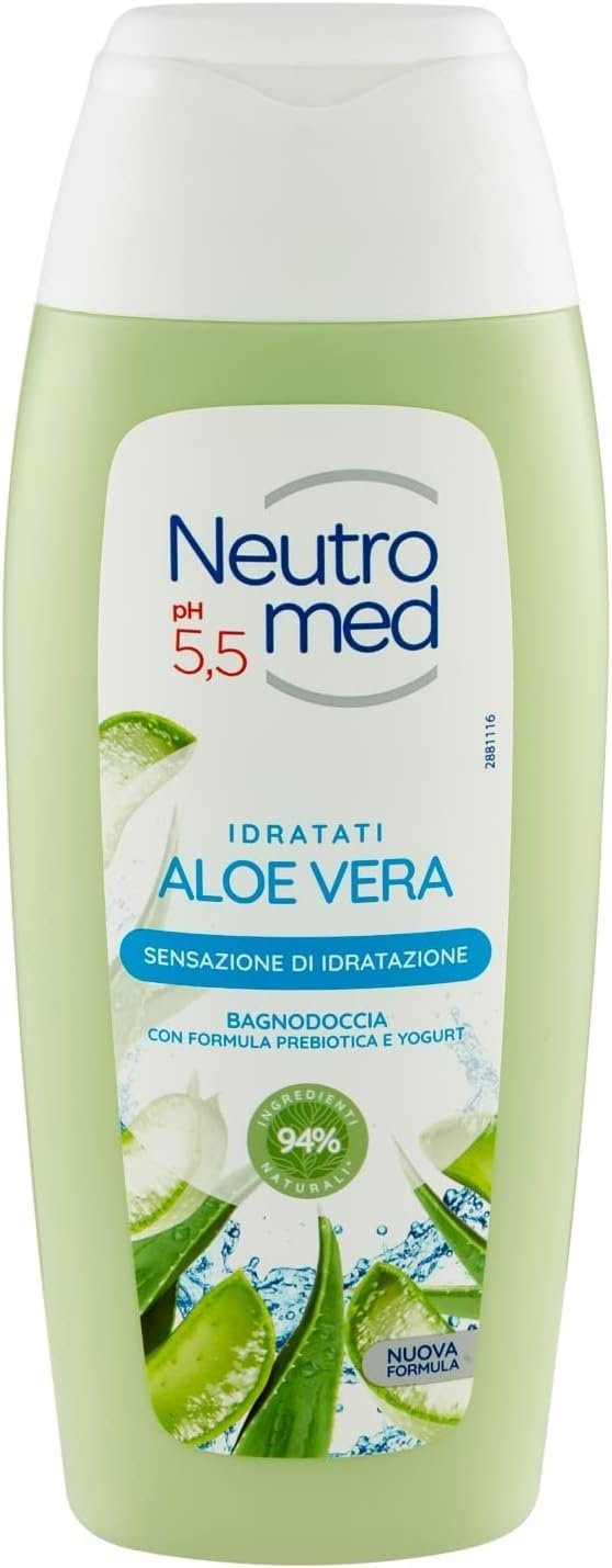 Гель для душу Neutromed pH 5.5 Idratati Алое вера 4 x 400 мл, фото №2