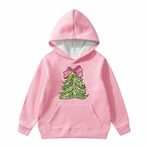 Детский рождественский свитер, худи для девочек, с графическим принтом букв, пуловер, с длинными рукавами, повседневный, мягкий - Фото 1