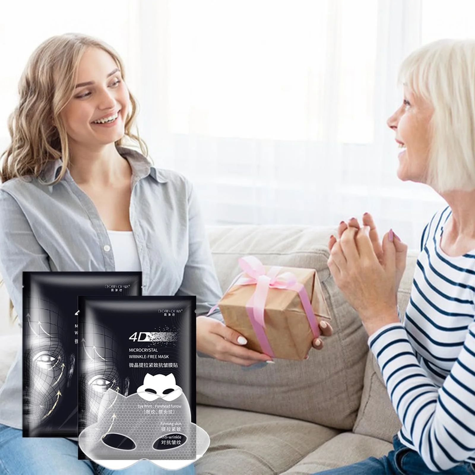 Пластирі проти зморшок (5 шт. в упаковці), для розгладження зморшок, фото №7