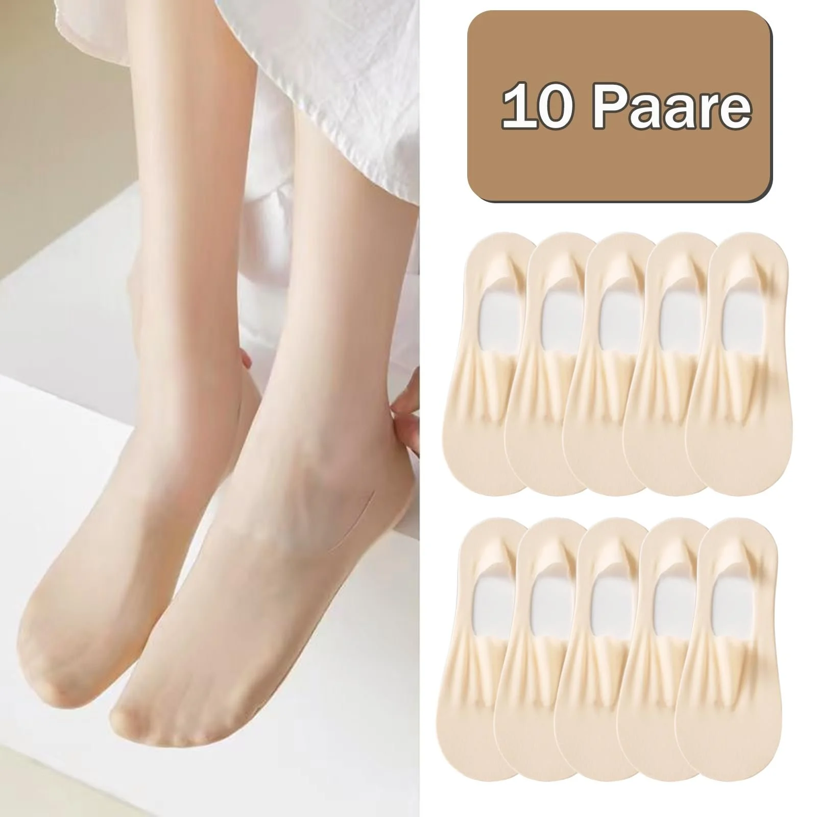 Женские Носки-балетки Lunyloer, фото №2