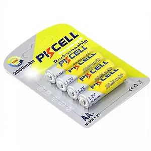 Аккумулятор PKCELL 1.2V AA 2000mAh NiMH Rechargeable Battery 4 штуки в блистере за блистер Q12 - Фото 1