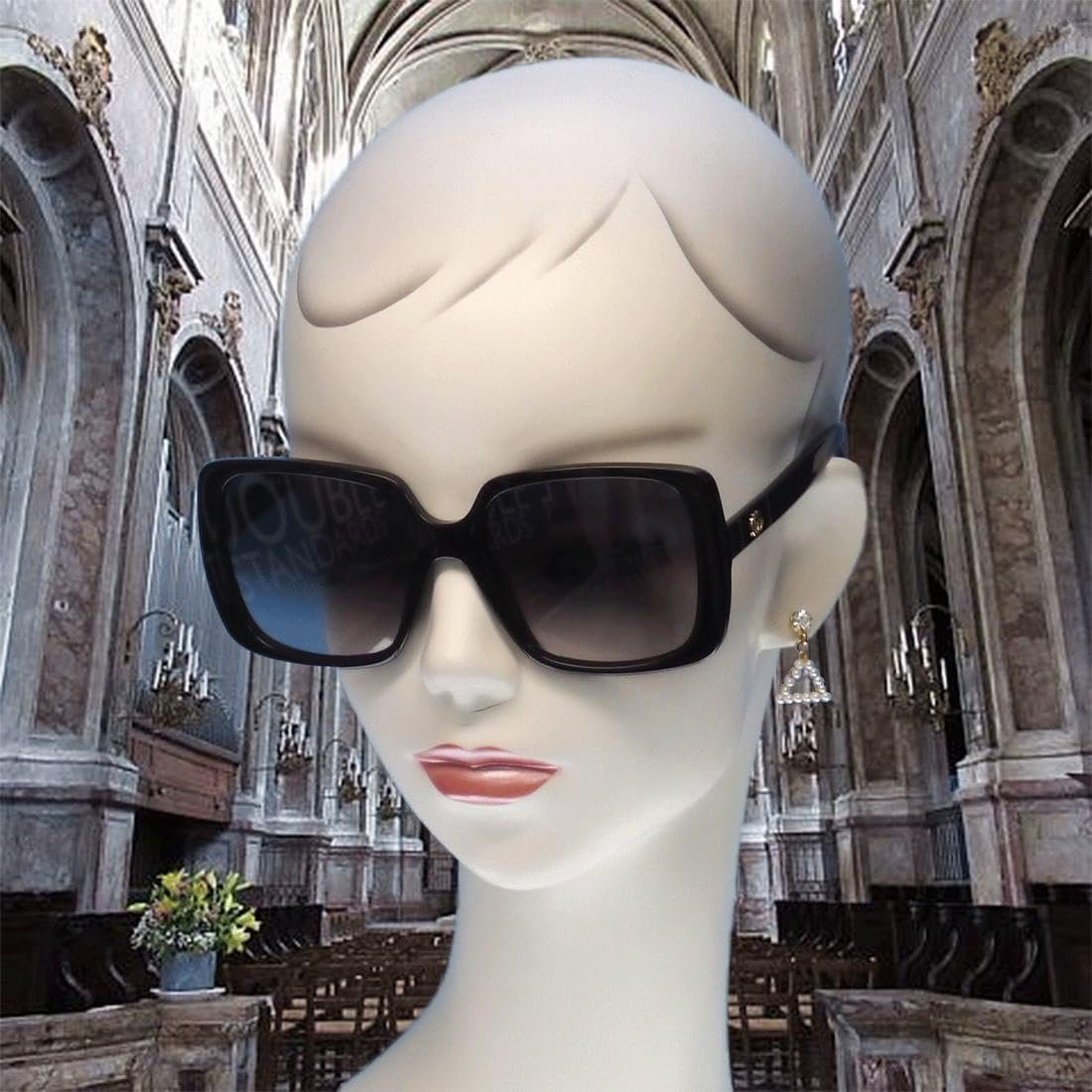 Сонцезахисні окуляри Gucci Жіночі Чорний-сірий, фото №7