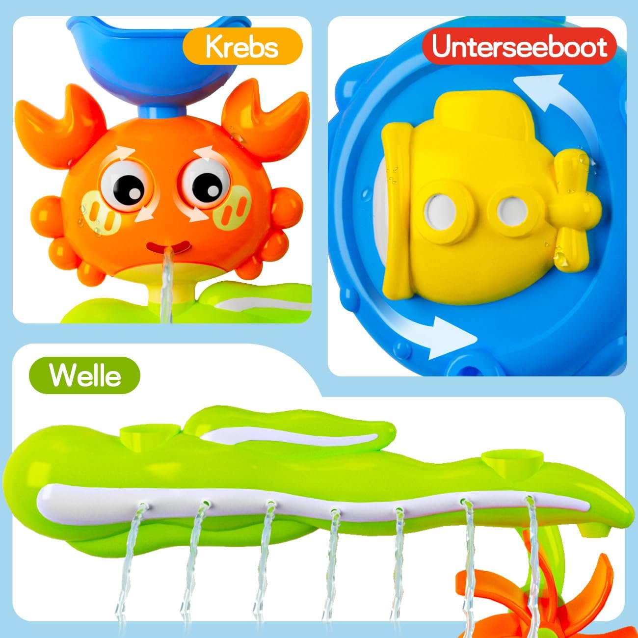 Игрушка для ванны Деревянная для воды для детей 1-3 лет, фото №7