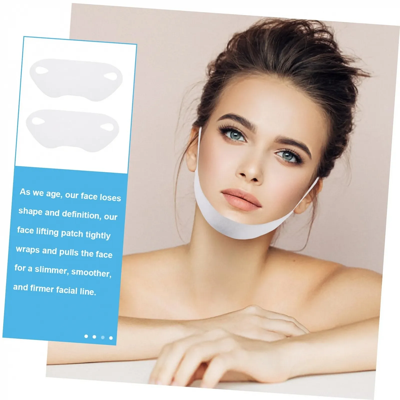 Маска для обличчя Еластична бавовняна для ліфтингу обличчя, 20 шт, фото №9 Маска для обличчя Еластична бавовняна для ліфтингу обличчя, 20 шт, фото №9