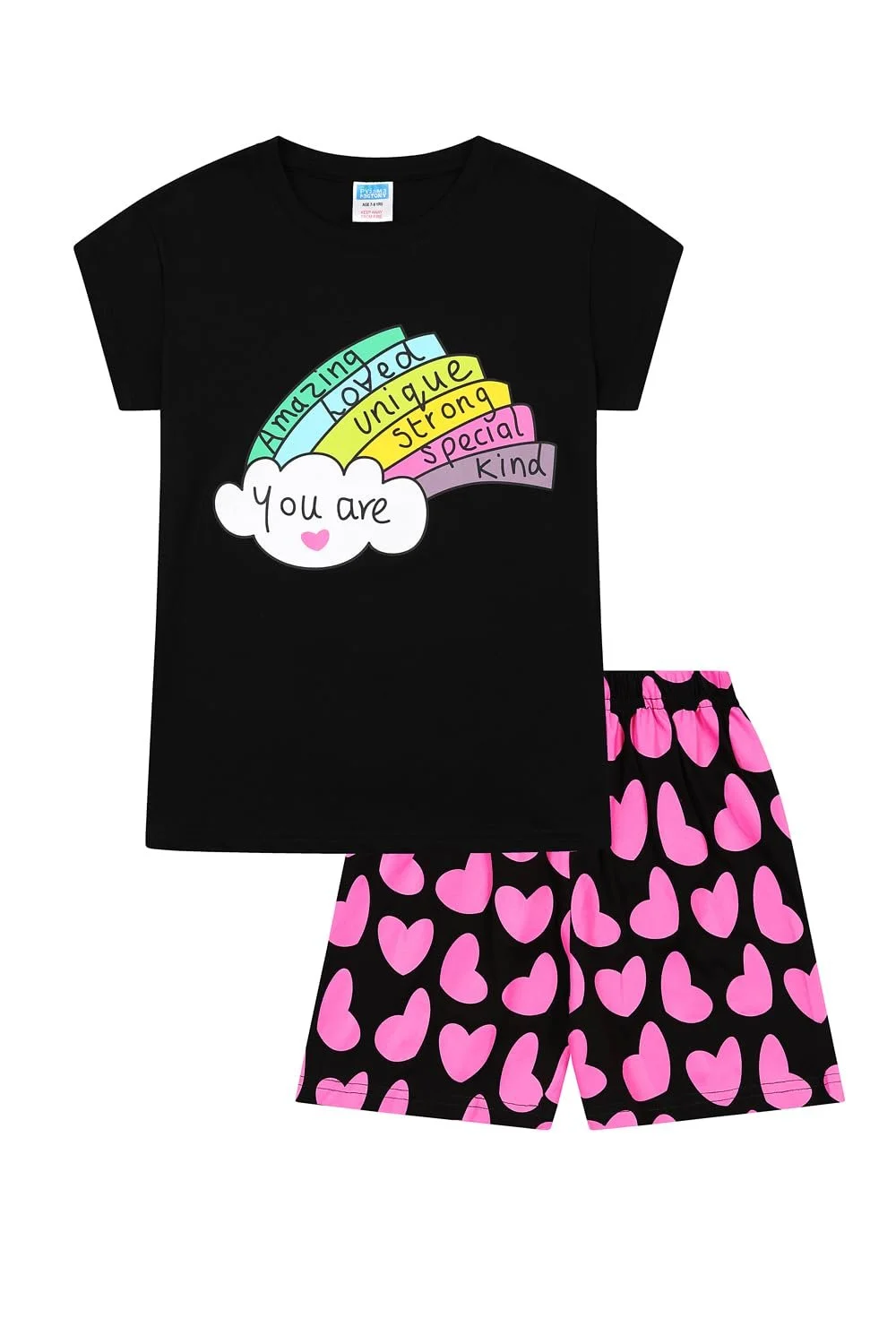 Комплект пижамы Хлопковый для девочки You Are Amazing, Loved, Unique, Strong, Special Child, фото №1 Комплект пижамы Хлопковый для девочки You Are Amazing, Loved, Unique, Strong, Special Child, фото №1