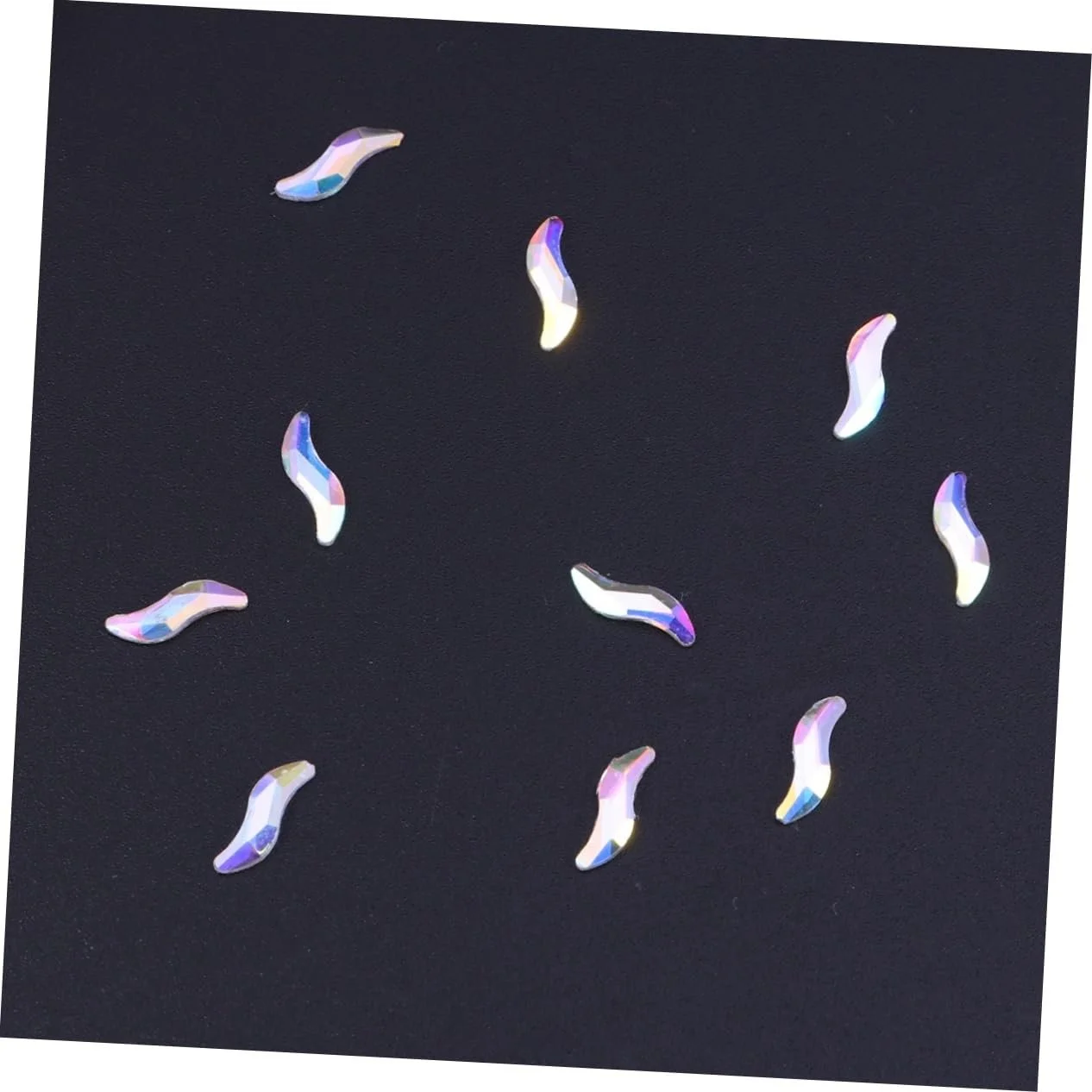 Стразы для ногтей FRCOLOR Имитация кристаллов 10 шт S-образные, фото №4