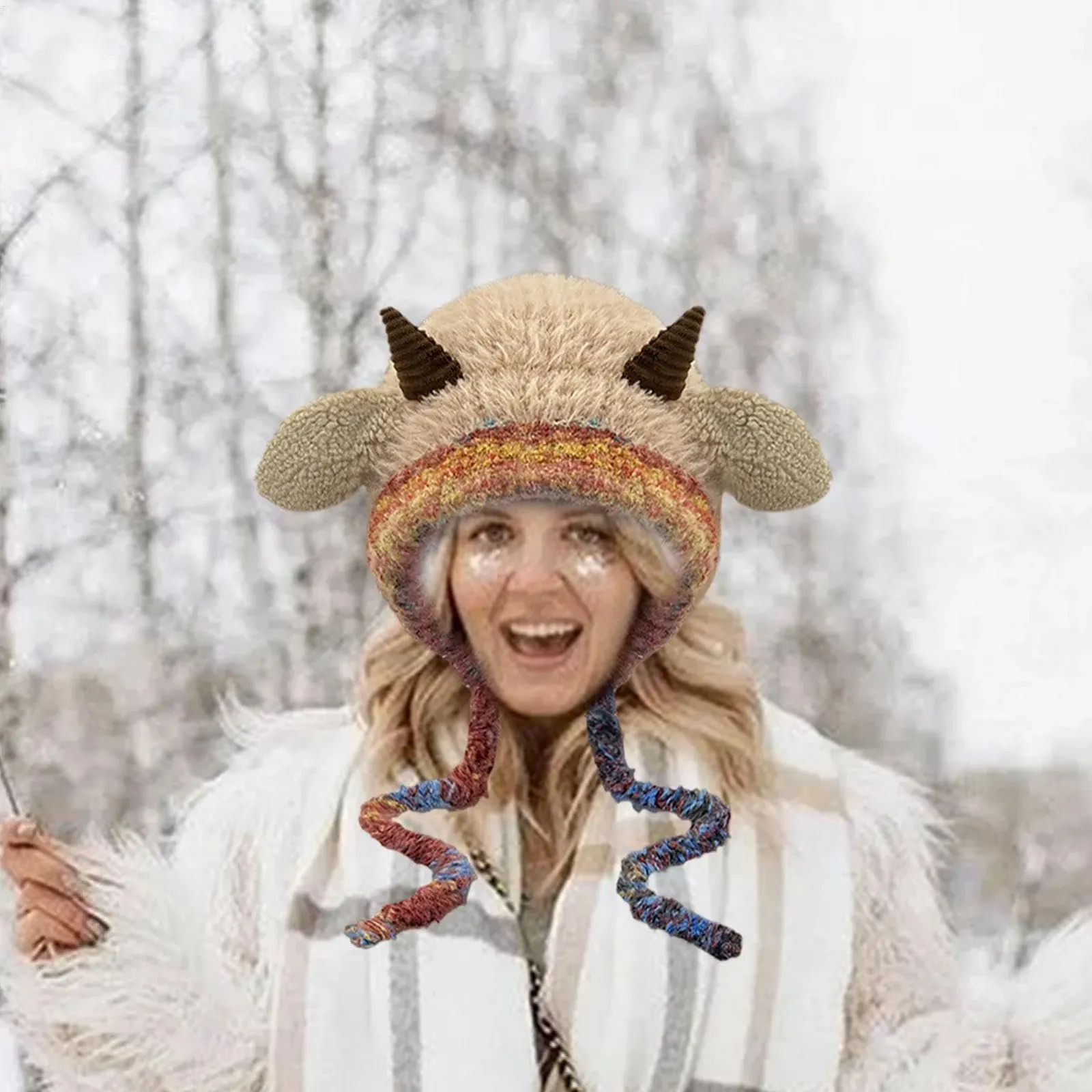 Шапка-капюшон Sheephorn Вязаная Мила, фото №3