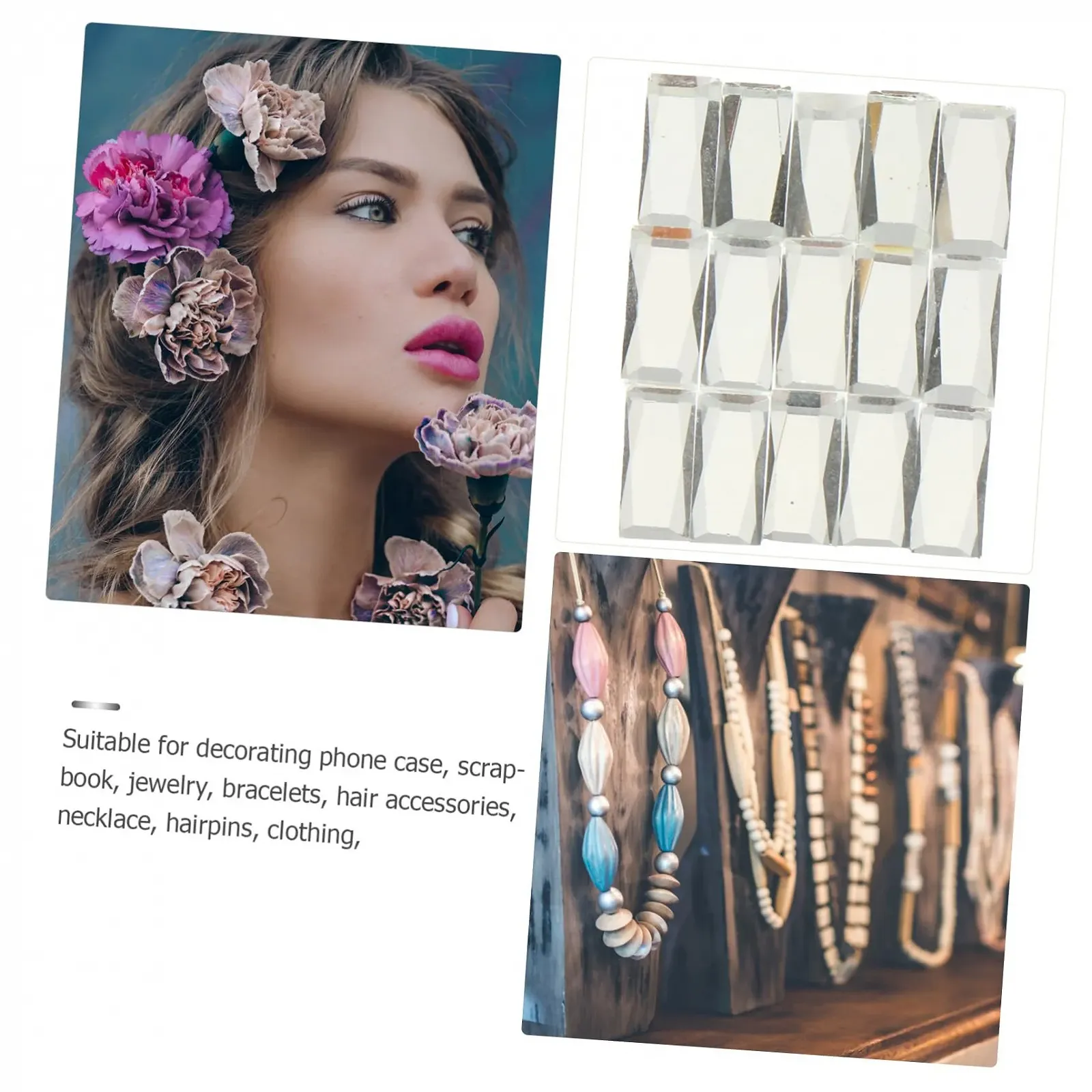 Плитка мозаїчна NUOBESTY 800 шт., скляна, біла, фото №6