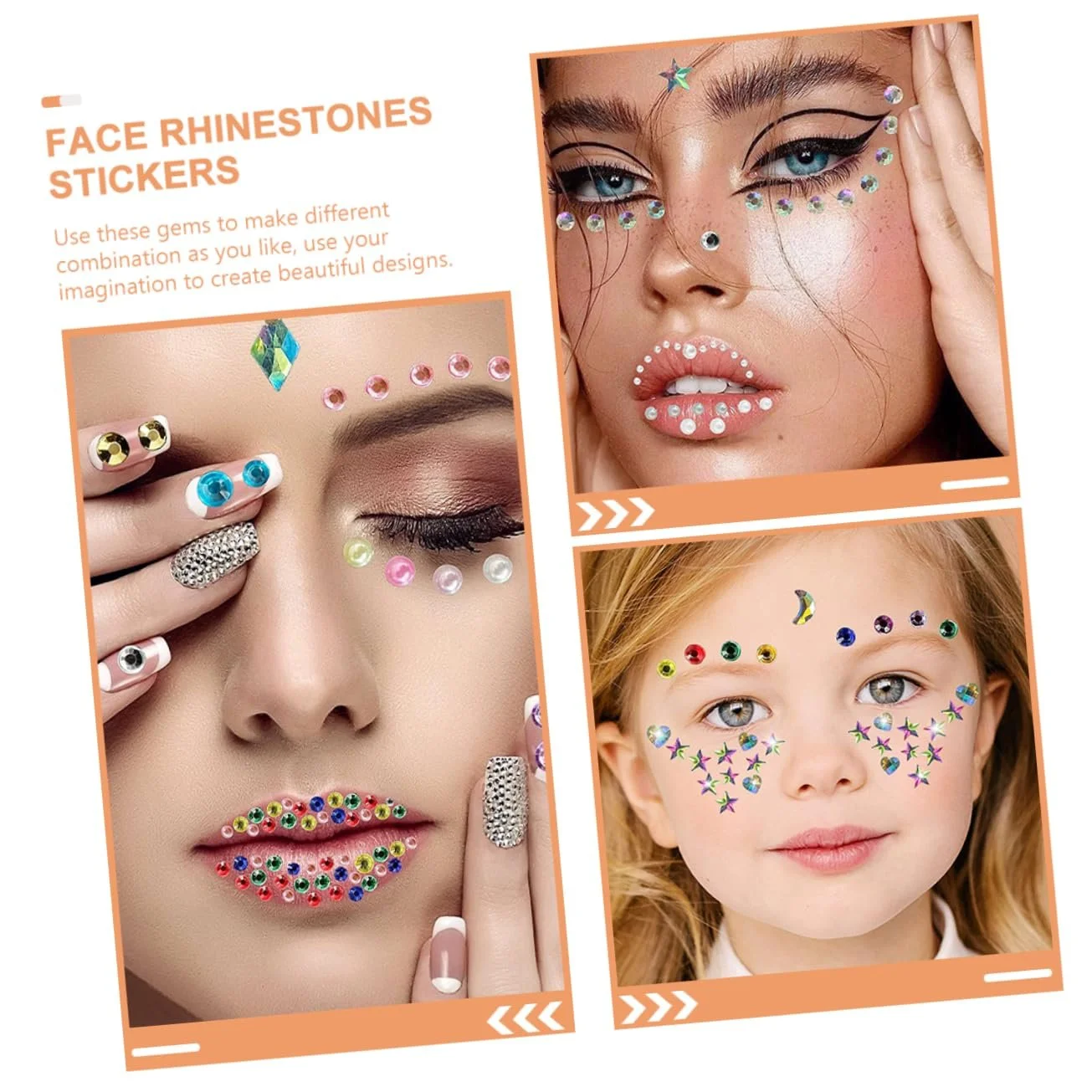 Стрази PLAFOPE 9 аркушів, блискучі, фото №6