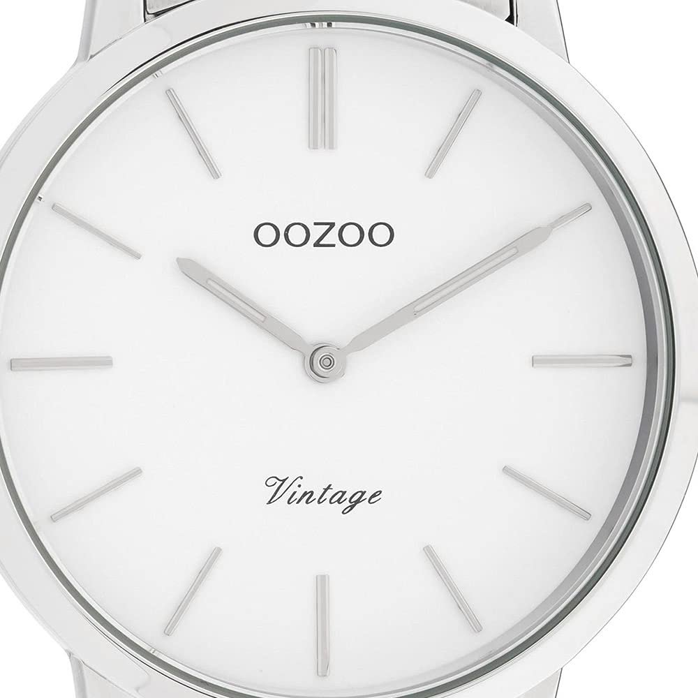 Годинник Oozoo Vintage Жіночий C20026 Браслет сріблястий / білий, срібний / білий, 38 мм, фото №2