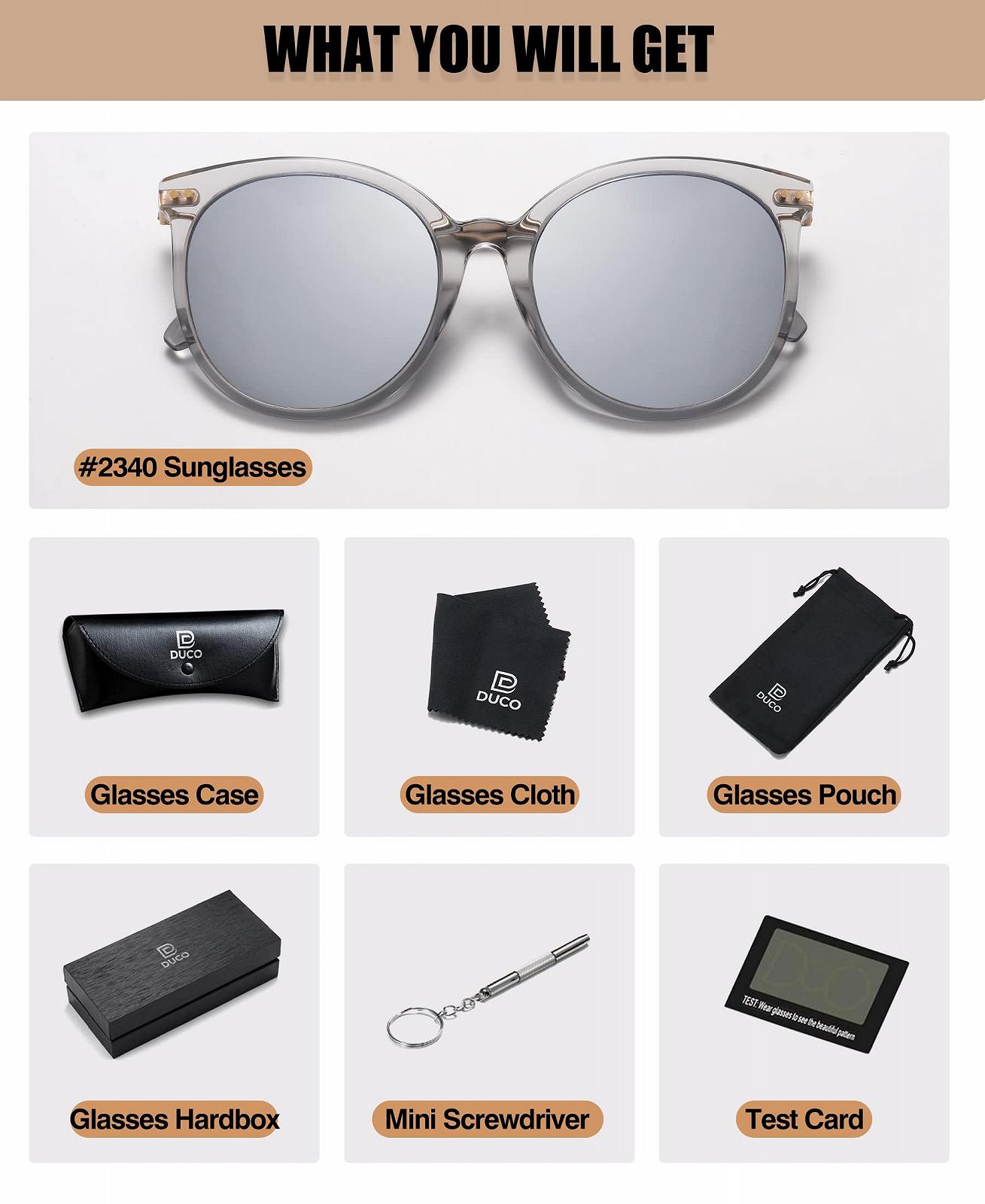 Солнцезащитные очки Круглые DUCO Ретро DC2340, фото №6