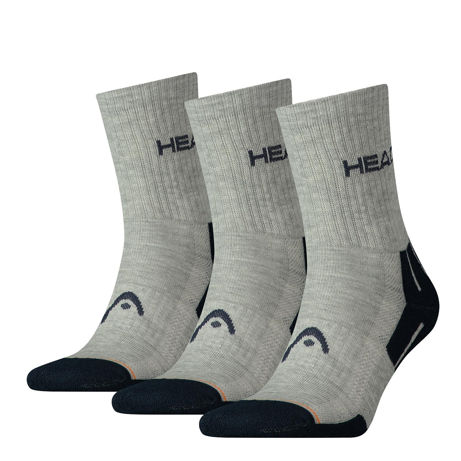 Носки Head PERFORMANCE SHORT CREW 3PPK Cерые, Синие 35-38, фото №1