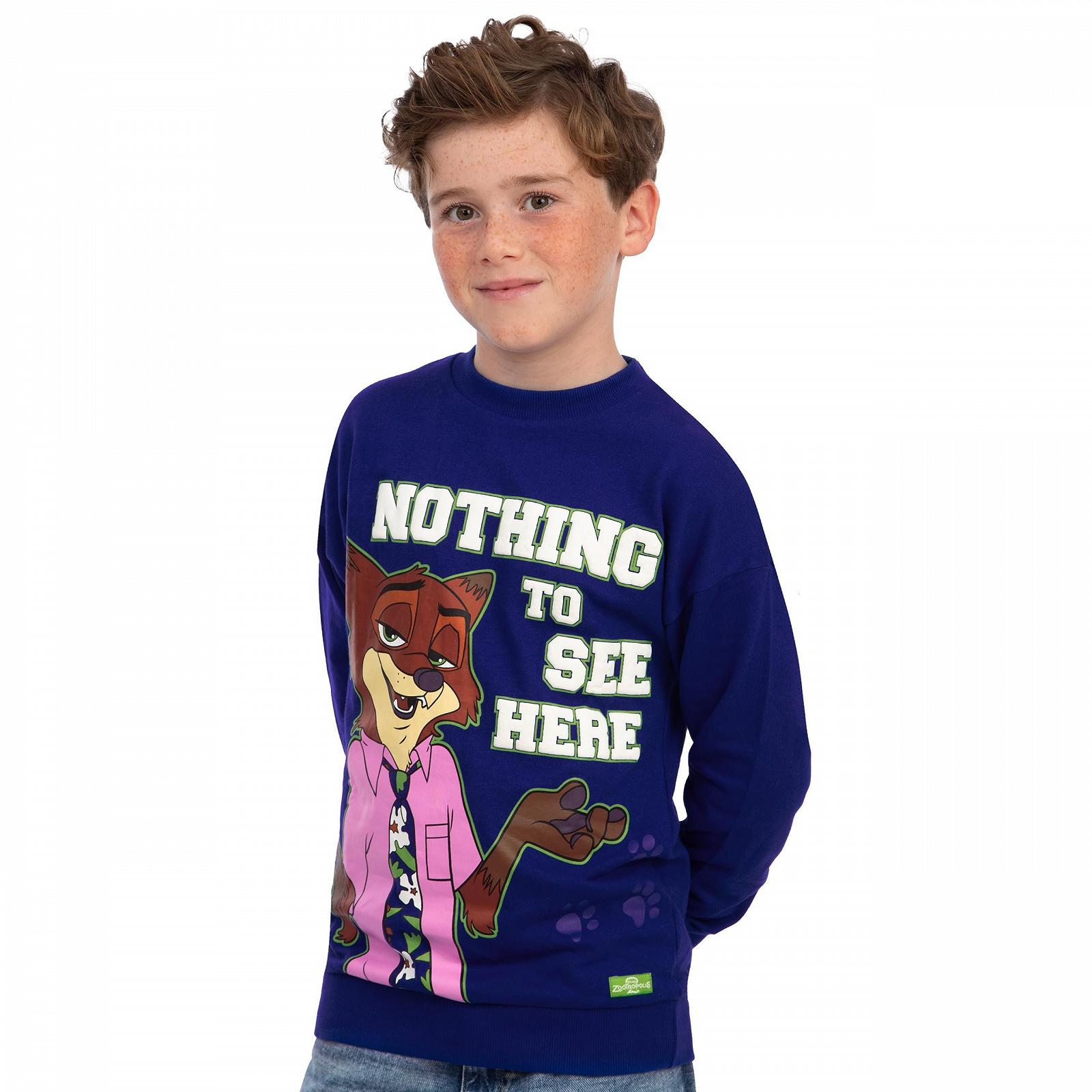 Детский свитшот Disney Zootropolis, детский джемпер для мальчиков Nick Wilde, детская одежда из хлопка, с длинными рукавами, фото №2