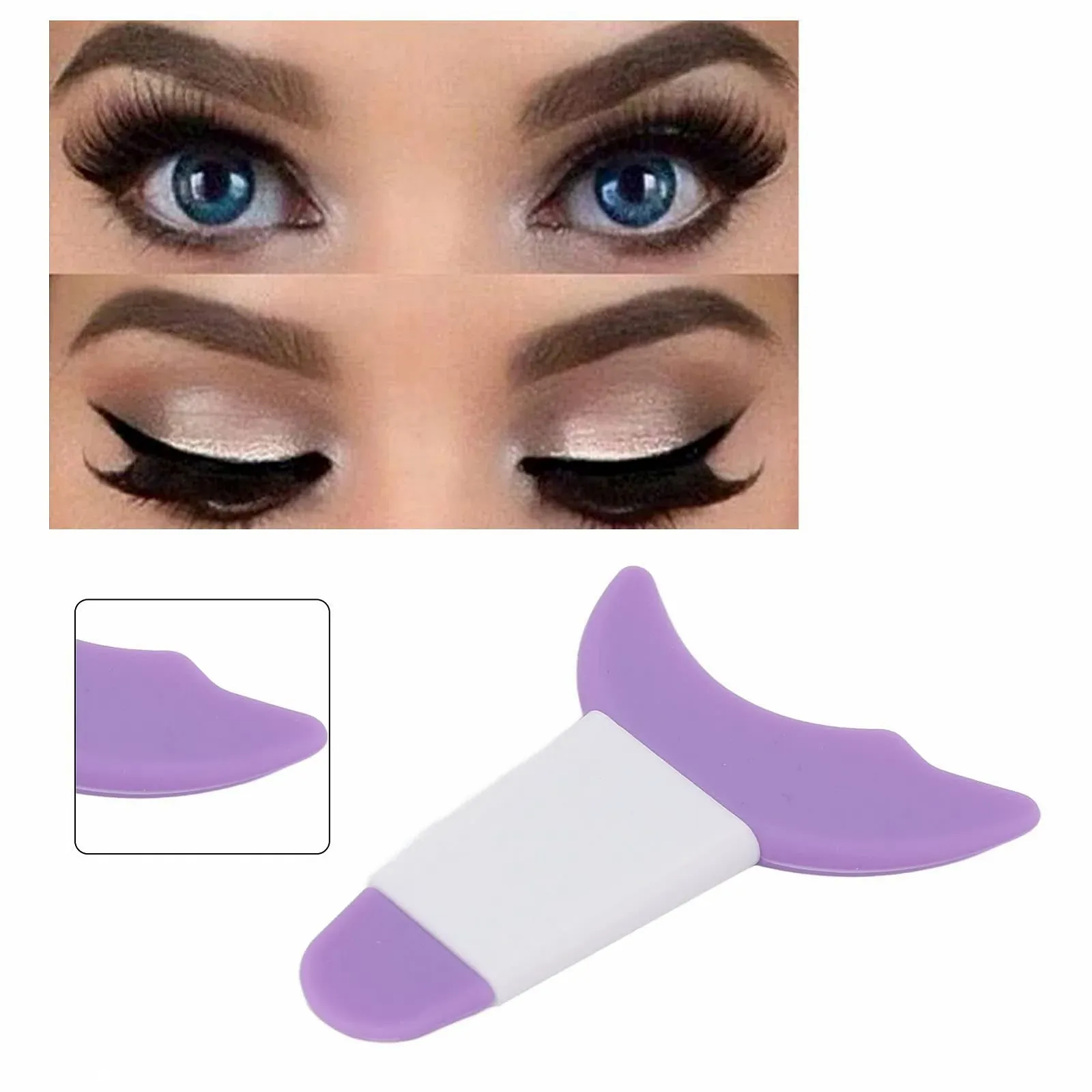 Аппликатор Силиконовый многоразового использования для идеального макияжа глаз, фото №3 Аппликатор Силиконовый многоразового использования для идеального макияжа глаз, фото №3