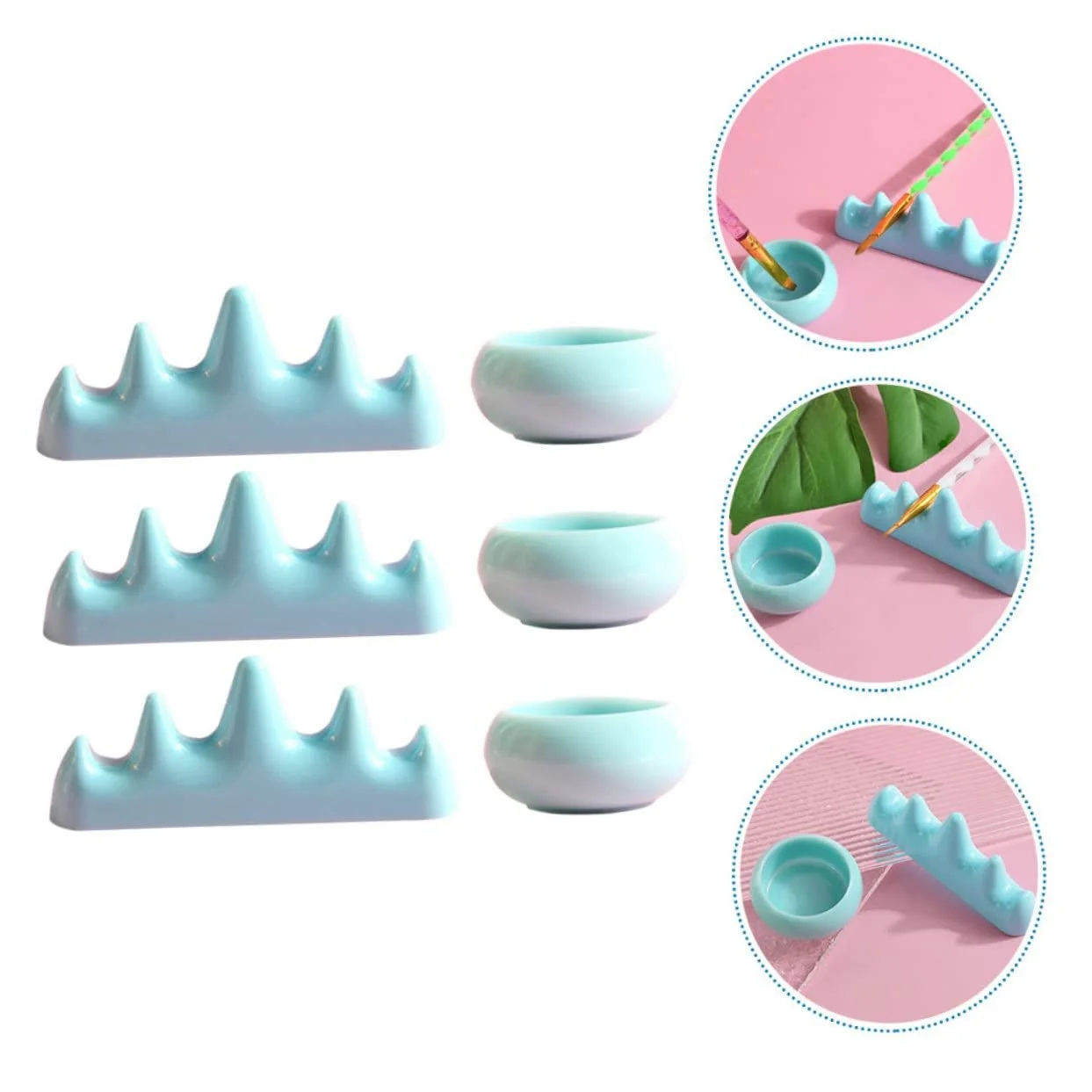 Держатель для маникюра Beaupretty для мытья и хранения кисточек, фото №9