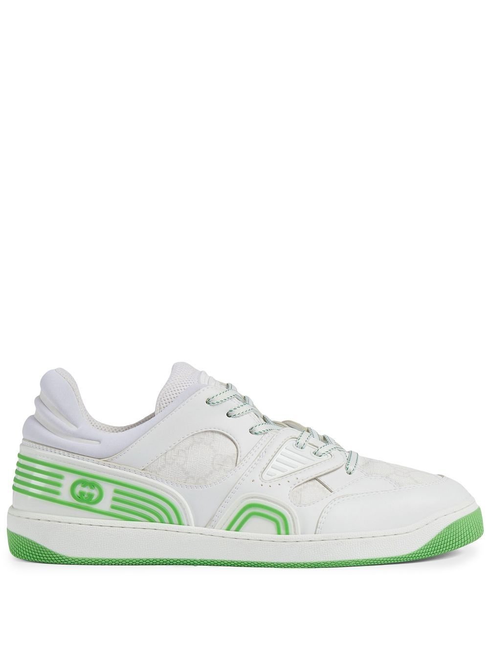 Кросівки Gucci Basket Low White Demetra Green 39.5, фото №5